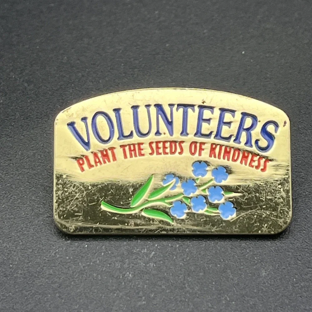 Volunteers Plant The Seeds Of‎ Kindness Lapel Hat Pin